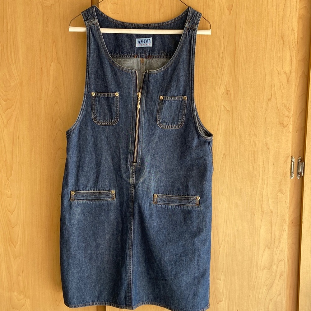 AVON Vintage (80’s) Zip Front Denim Jumper M